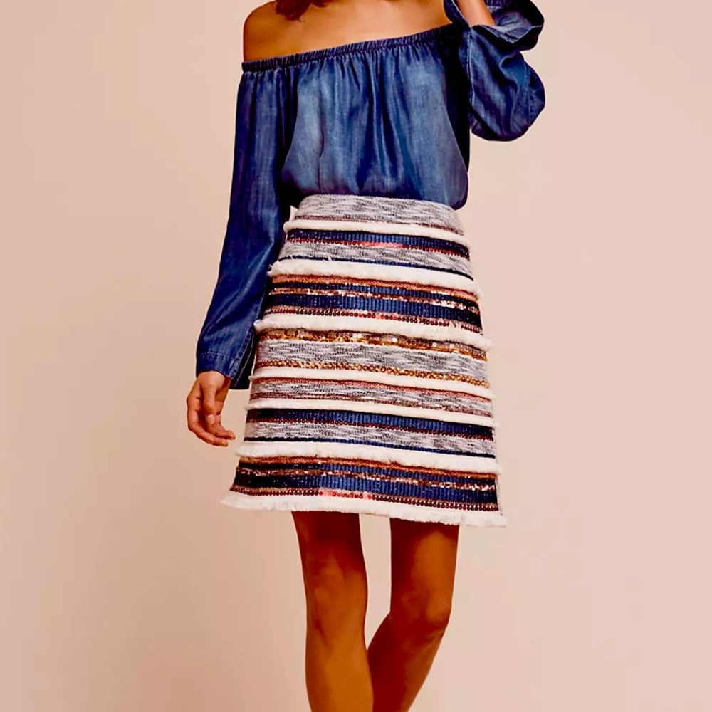Erine Beaded Mini Skirt